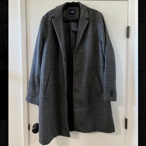 NWT plaid Abercrombie coat
